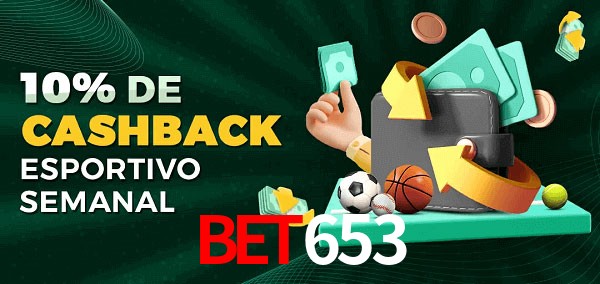 10% de bônus de cashback na bet653